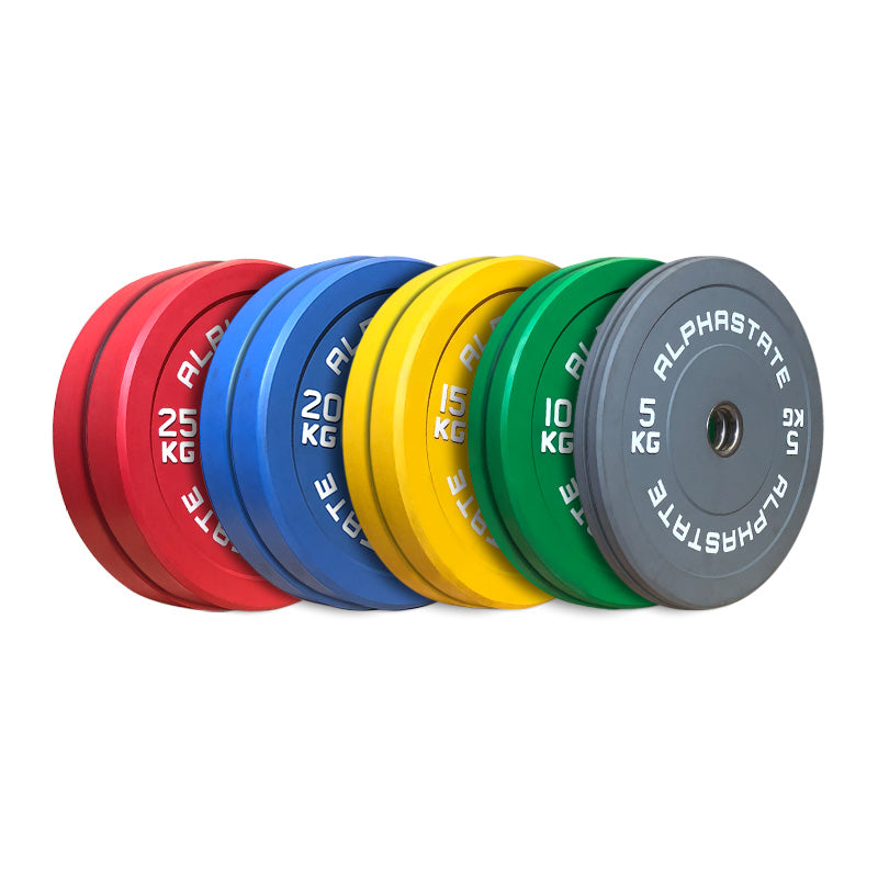 Functional Equipment Alphastate Colour Bumper Plate Set Gym