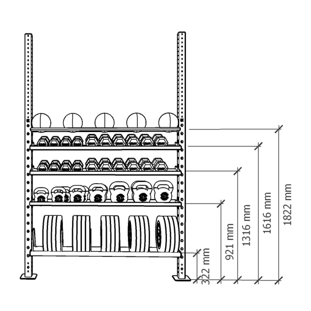 Custom Rig Storage – 180cm Width